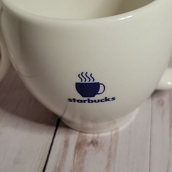 2 STARBUCKS BARISTA Abbey Band Steaming Coffee Mug 12OZ 2003 Vintage - Picture 2 of 7